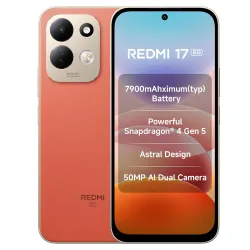Redmi 17 5G (Eternal Orange, 6GB RAM, 128GB ROM) | 7900mAh Battery + 45W Fast Charging | 6.9\' 120Hz Adaptive Display | Snapdragon 4 Gen 5 | 50MP Dual AI Camera | Corning® Gorilla® Glass 7i....