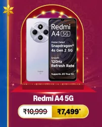 Redmi A4 5G Smartphone @ ₹7499 on Big Billion Day Sale