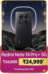 Redmi Note 14 Pro+ 5G Smartphone @ ₹24999 on Big Billion Day Sale