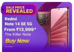 Redmi Note 14 SE @ ₹13999 on Flipkart big Billion Days Sale