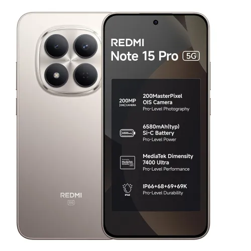 Image of REDMI Note 15 Pro 5G (Silver Ash, 8GB+128GB) 