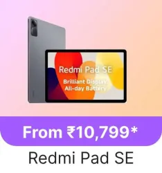 Redmi Pad SE starting @ ₹10799 on Flipkart GOAT Sale