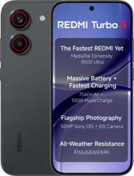 REDMI Turbo 5 5G (Asphalt Black, 256 GB) (8 GB RAM)