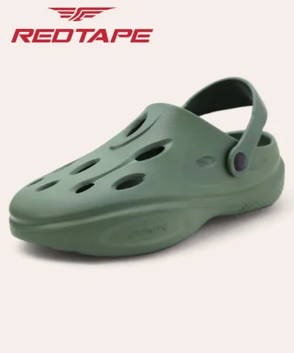 Image of REDTAPE Men Clogs Sandal (Olive , 9)