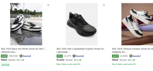 Image of Redtape Men's Shoes Min. 87% Discount