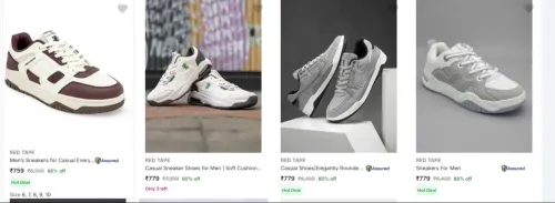 Image of Redtape Men’s shoes upto 90% discount 