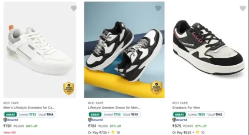 Image of Redtape Men's Sneakers up to 88% Discount
