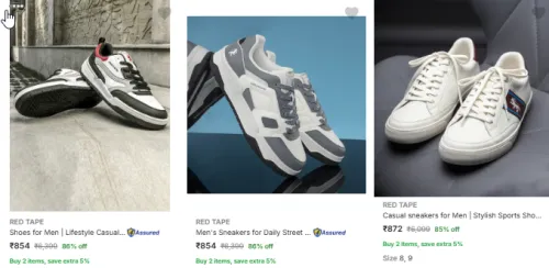 Image of Red tape Men's casual shoes Up to 86% Discount