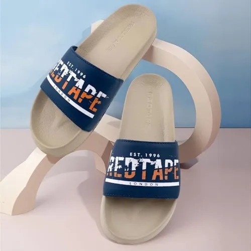 Image of REDTAPE Men Slides (Multicolor , 9)