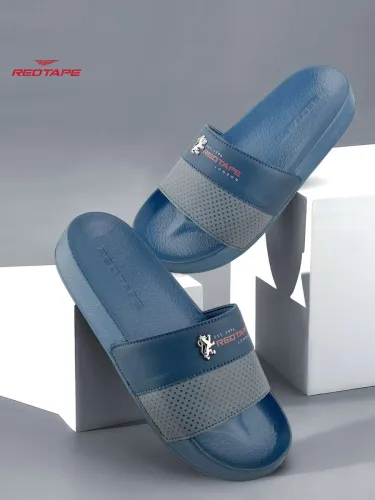 Image of REDTAPE Men Slides (Navy , 7)