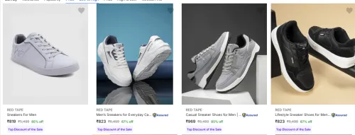 Image of Redtape Men Sneaker at Minimum 85% Discount