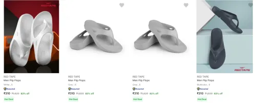 Image of Red Tape Men’s Flip Flops upto 83% Discount