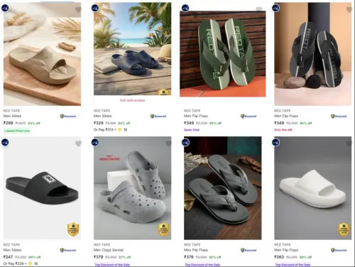 Image of RED TAPE Men's Footwear at minimum 88% Discount