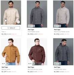 RedTape Mens Jackets Upto 86% Discount