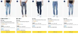 Red Tape Mens Jeans at minimum 83% Discount