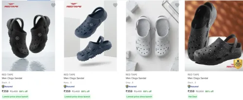Image of Red Tape Men’s Sandals & Floaters upto 89% Discount