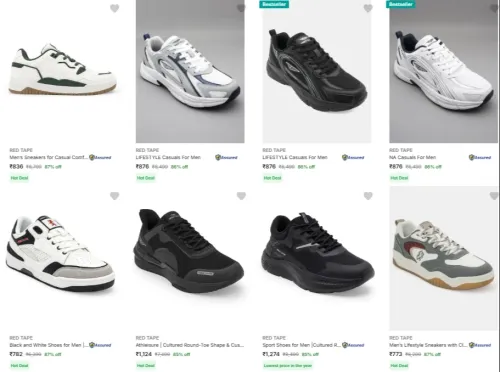 Image of Red Tape Men's Shoes at minimum 87% Discount
