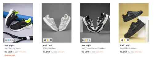 Image of Redtape Men's Shoes upto 80% Discount