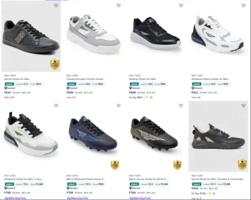 Image of Redtape Men's Shoes up to 88% Discount