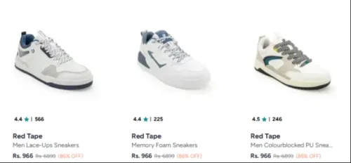 Image of Redtape Men's Sneaker at 86% Discount 