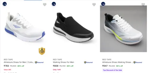 Image of RED TAPE Men’s Sports Shoes at minimum 85% Discount