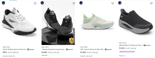 Image of RED TAPE Men’s Sports Shoes at minimum 82% Discount
