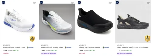 Image of RED TAPE Men’s Sports Shoes at minimum 85% Discount