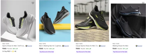 Image of Red Tape Men’s Sports Shoes upto 87% Discount