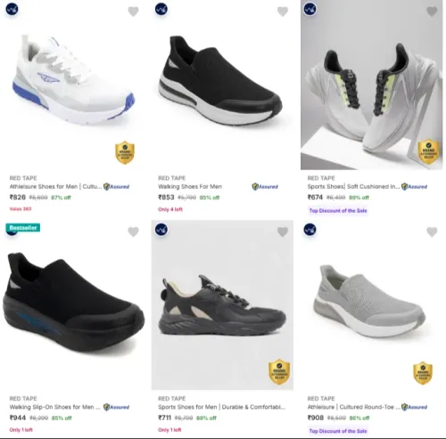 Image of RED TAPE Men’s Sports Shoes at minimum 84% Discount