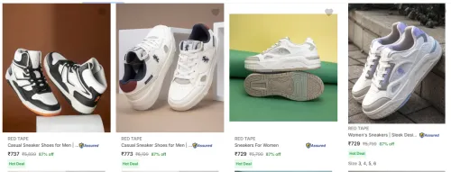 Image of Redtape Sneakers at ₹729