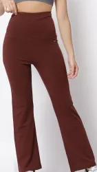 Red Tape Women Brown Solid Yoga Track Pants