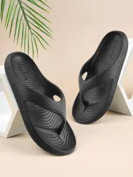 REDTAPE Women Flip Flops (Black , 5)