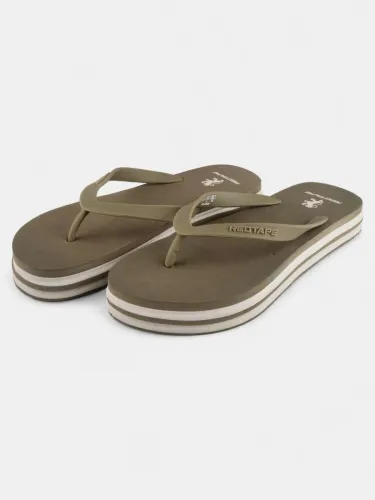 Image of REDTAPE Women Flip Flops (Olive , 8)