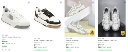 Image of Red Tape Women's Casual Shoes upto 85% Discount
