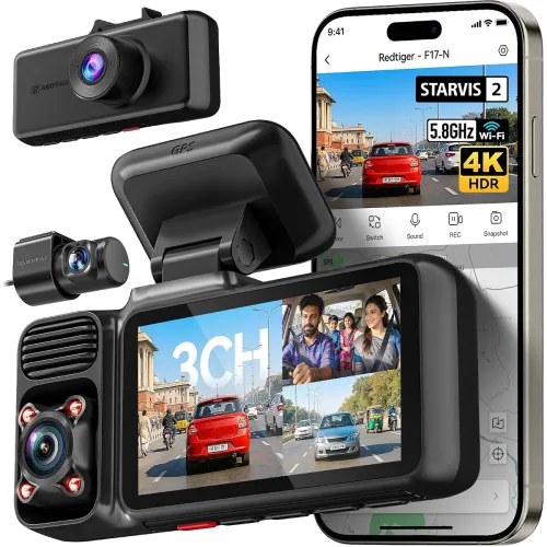 Image of REDTIGER F17 2026 Edition 4K 3 Channel Dash Cam