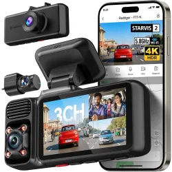 REDTIGER F17 2026 Edition 4K 3 Channel Dash Cam