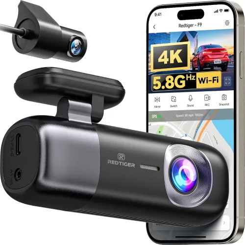 Image of REDTIGER F9 Dash Cam for Car Front and Rear 4K+1080P