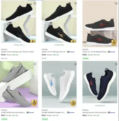 Reebok Mens Shoes Starting at ₹826
