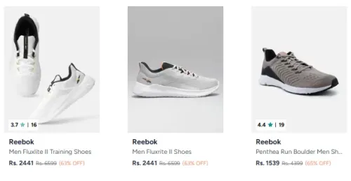 Image of Reebok Men shoes Starting @ ₹979