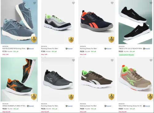 Image of Reebok Men's Shoes at minimum 75% Discount