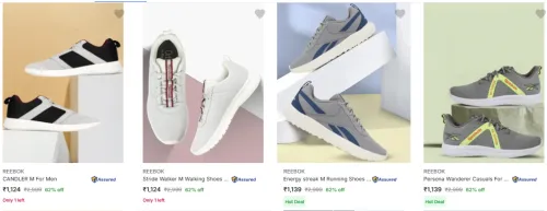 Image of REEBOK Men's Shoes at Minimum 60% Discount