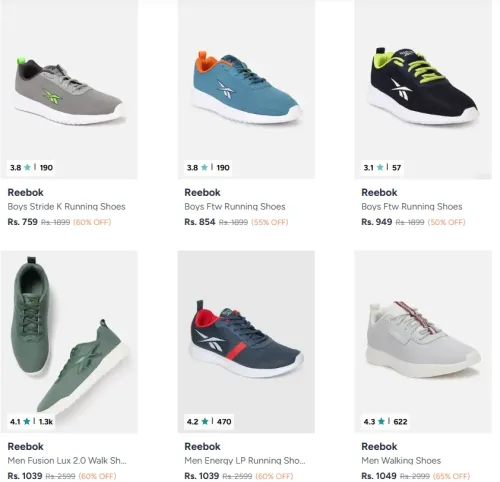 Image of Reebok Men's Shoes up to 65% Discount