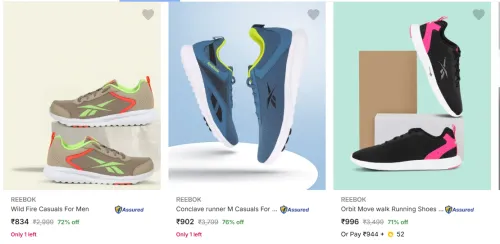 Image of Reebok Men's Shoes upto 76% Discount