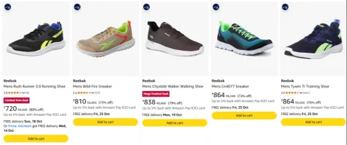 Image of Reebok Mens Sneaker at minimum 73% Discount
