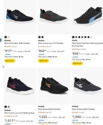 Reebok Mens Sneakers Upto 75% Discount