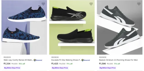 Image of Reebok Men’s Sports Shoes at minimum 70% Discount