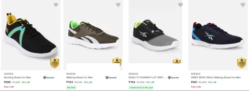 Image of Reebok Men’s Sports Shoes at minimum 70% Discount