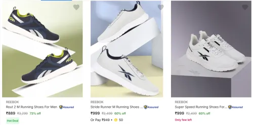 Image of Reebok Men’s Sports Shoes upto 73% Discount