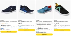 Reebok Running Shoes at minimum 55% Discount