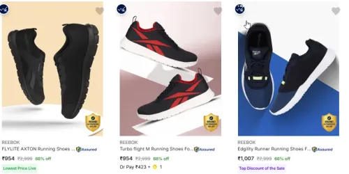 Image of Reebok Shoes at minimum 54% Discount